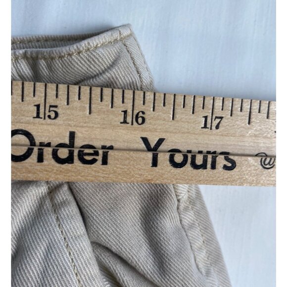 Gap Womens 12 Loose Khaki Pants Cotton Casual Wide Leg “Moonstone” Y2K Comfy - Picture 7 of 16